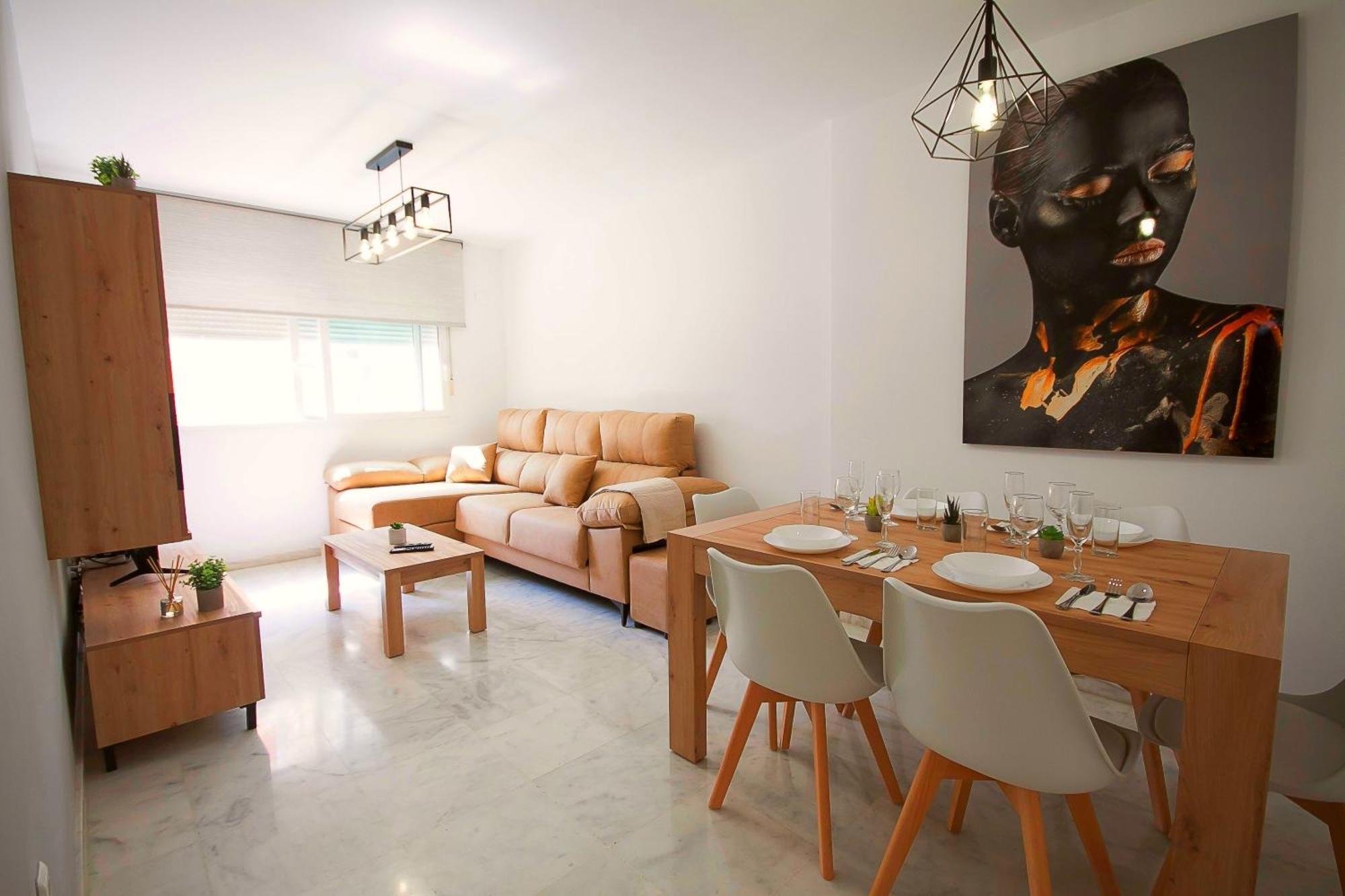מאלגה Ave Huelin 3Rooms Alojamiento Con Parking Y Ac מראה חיצוני תמונה